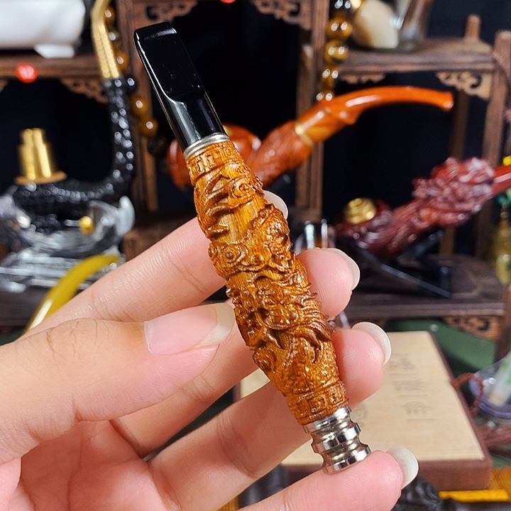 高端定制金丝楠烟嘴