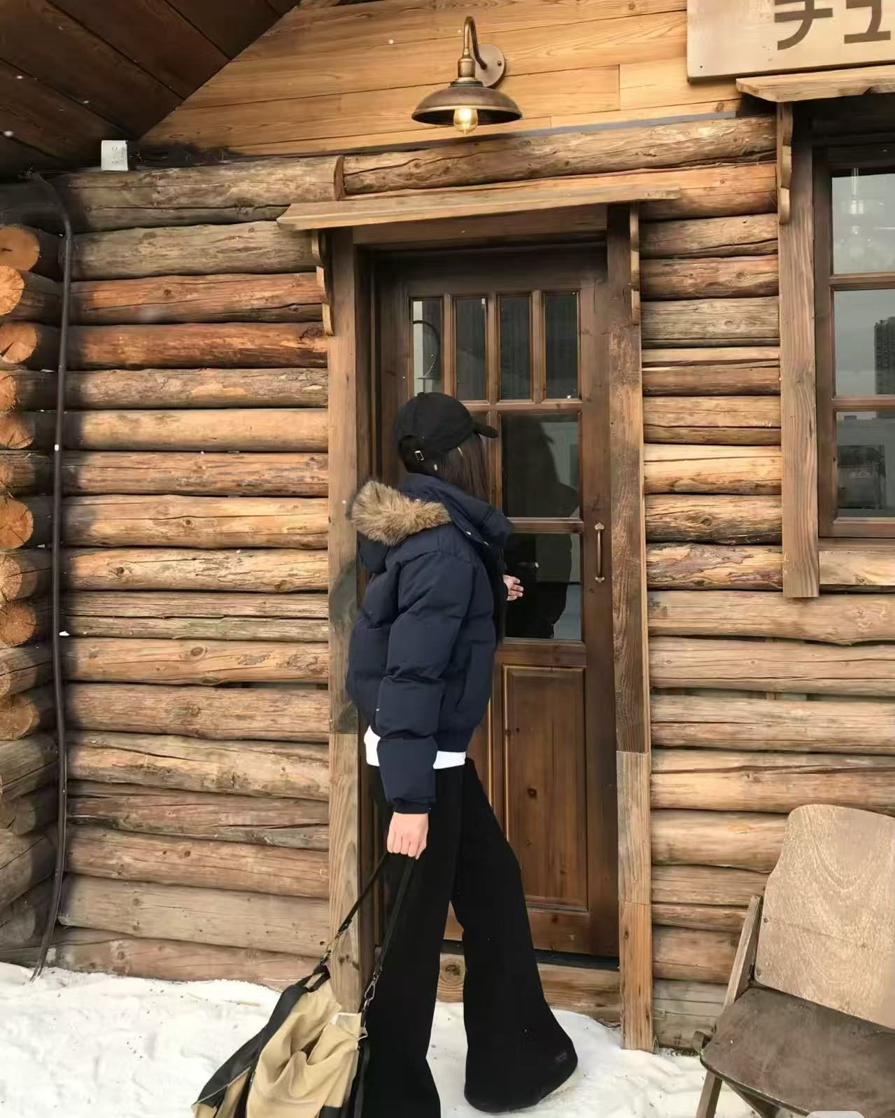 棉衣秋冬棉服休闲常规短款长款连帽保暖纯色修身型