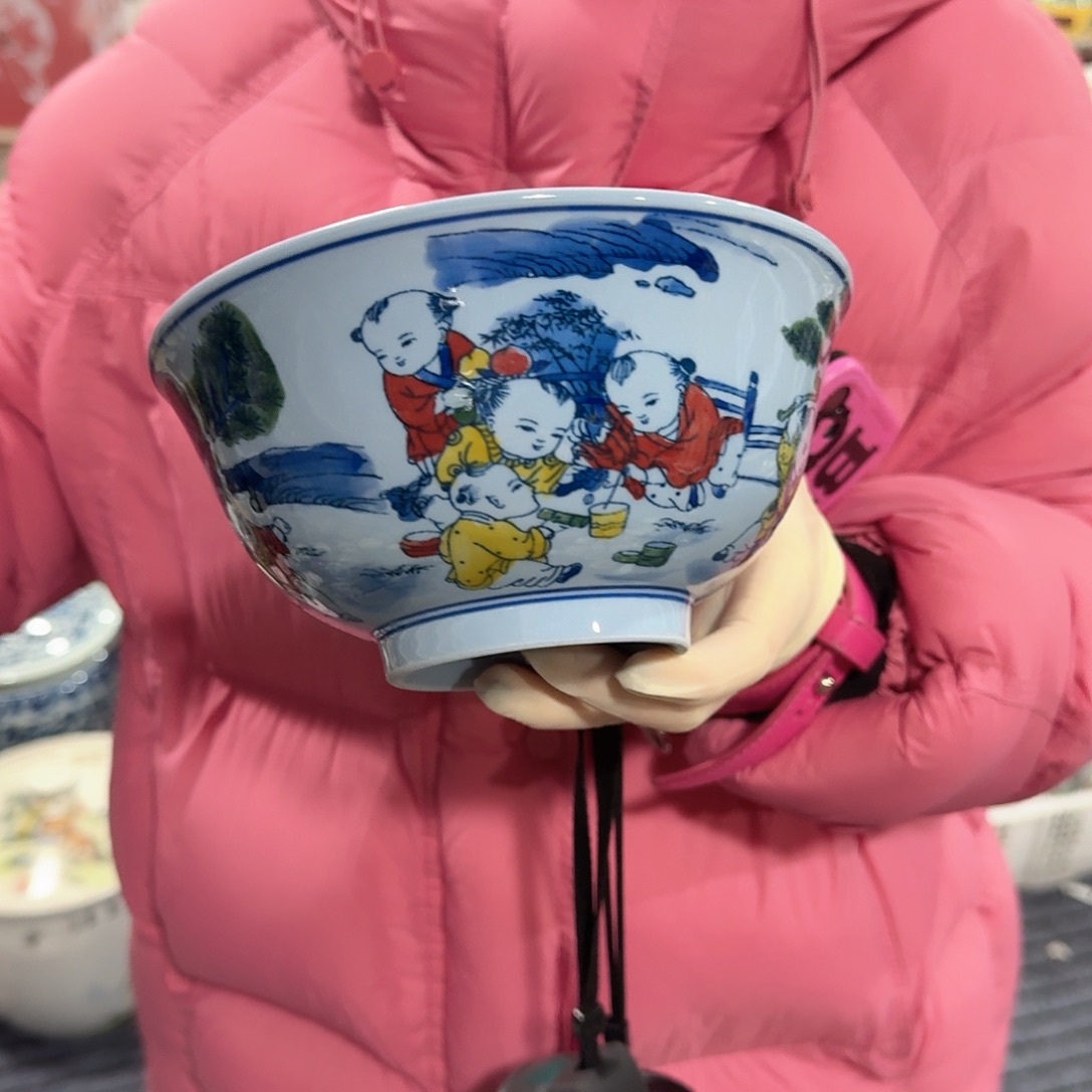 摆件瓷//////景德镇陶瓷瓷器。7寸。紫。