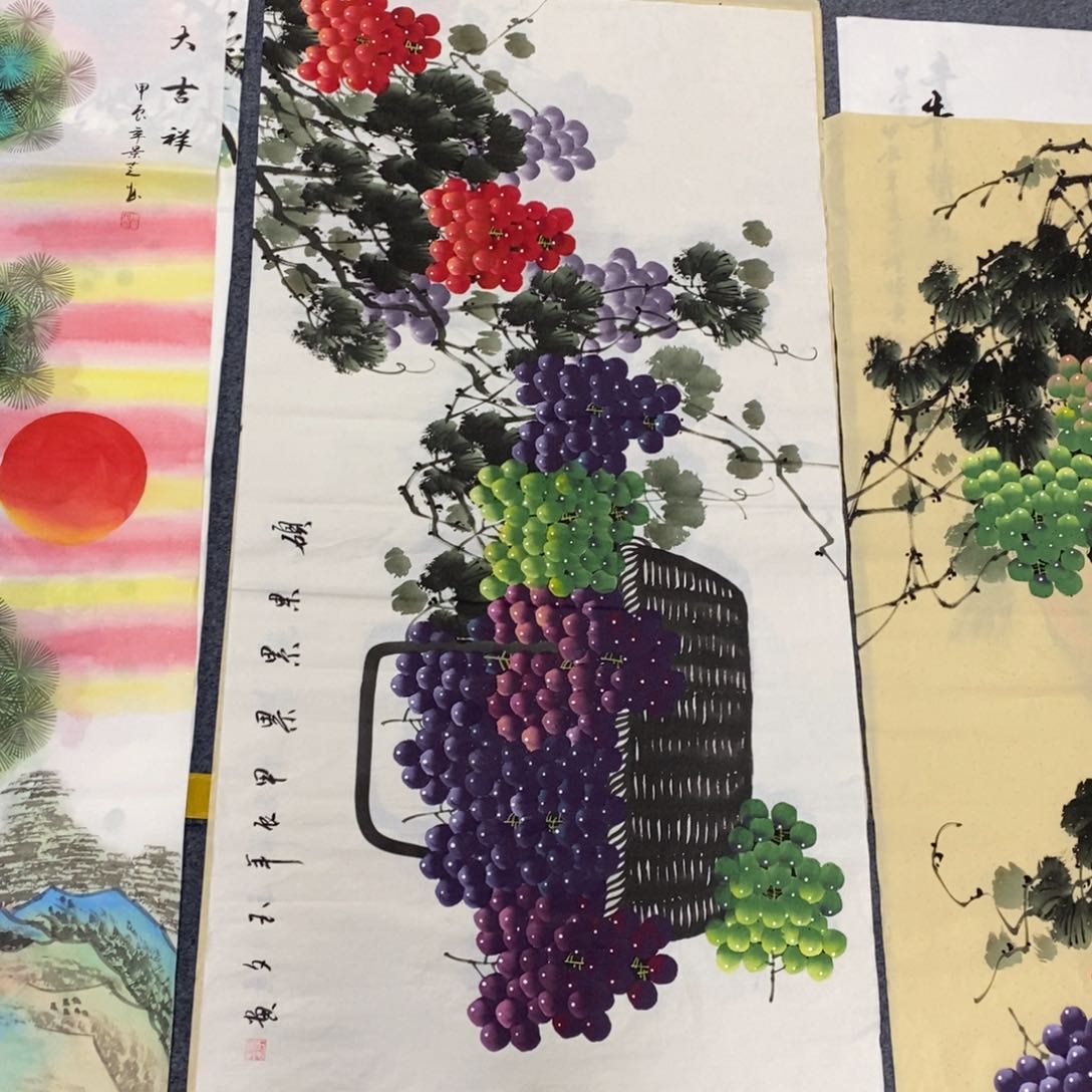 国画尺寸140✖️70四尺手绘画