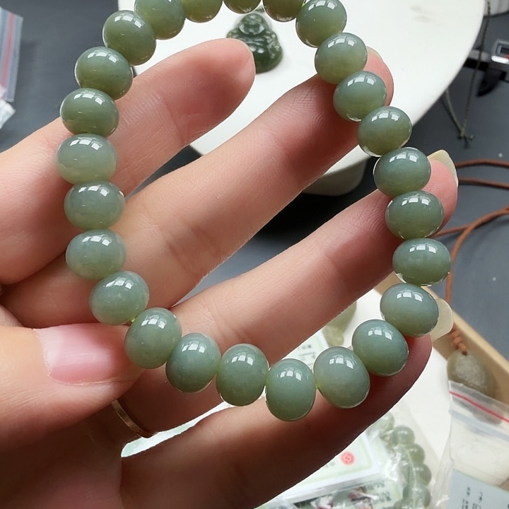 和田玉未镶嵌手链063