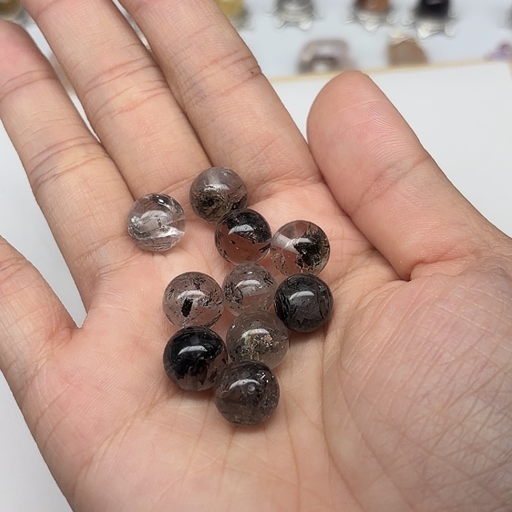 A****颈饰水晶未镶嵌10颗闪灵钻圆珠默认微瑕