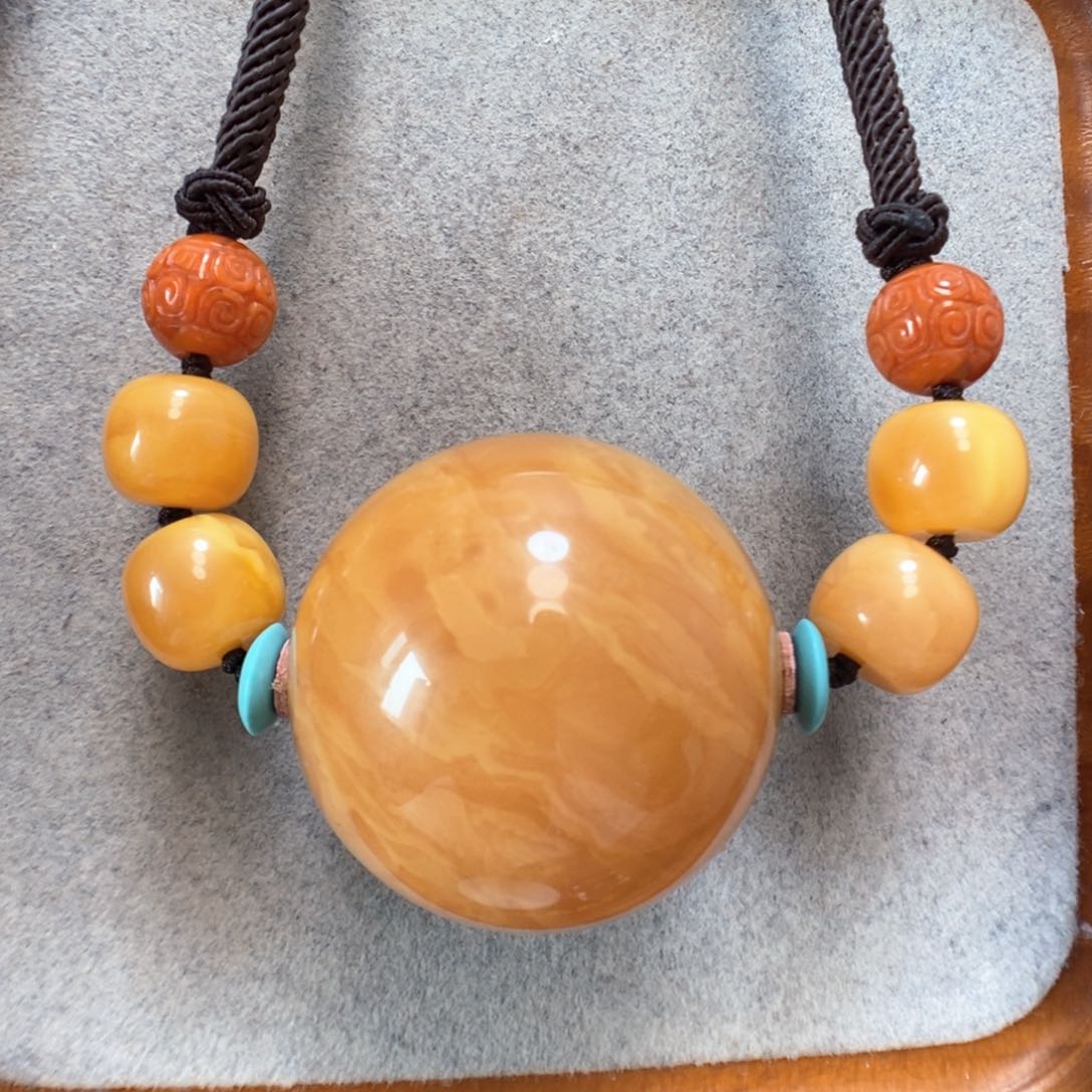 未镶嵌项链蜜蜡蜜蜡锁骨