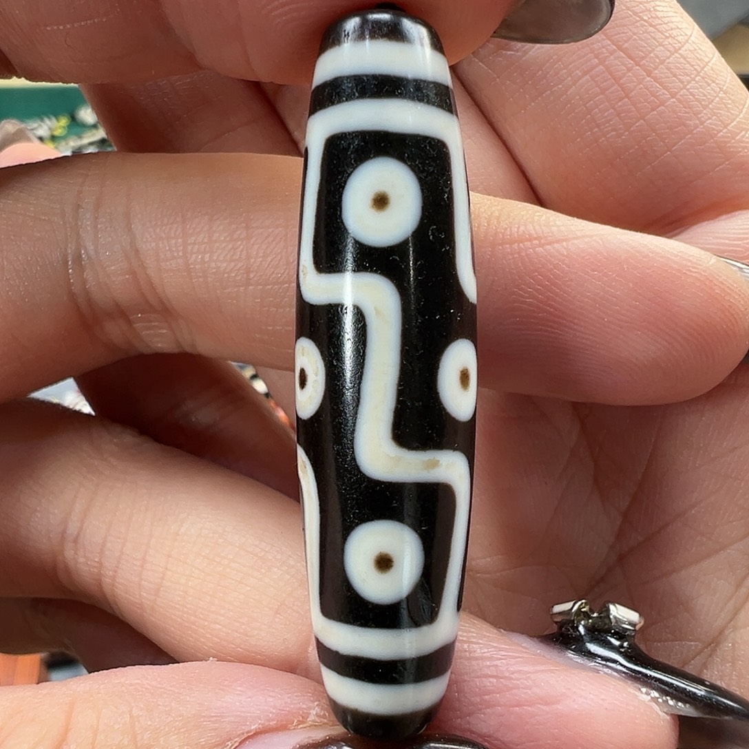 玛瑙/玉髓未镶嵌珠宝半成品聚缘古法折线九眼