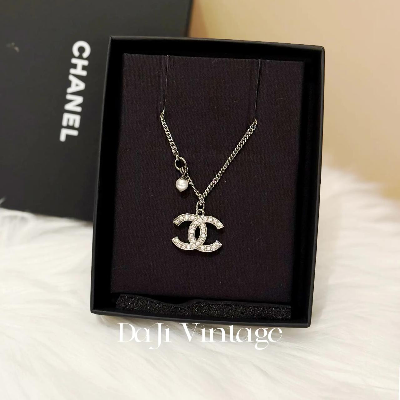 99新 Chanel/香奈儿 大吉中古/Chanel香奈儿星星珍珠吊坠双c镶钻