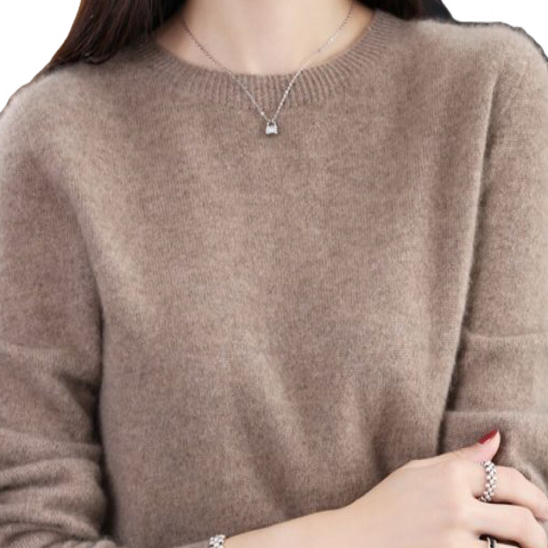 秋冬保暖软糯轻肤山羊绒套头韩版毛衣打底衫羊绒衫