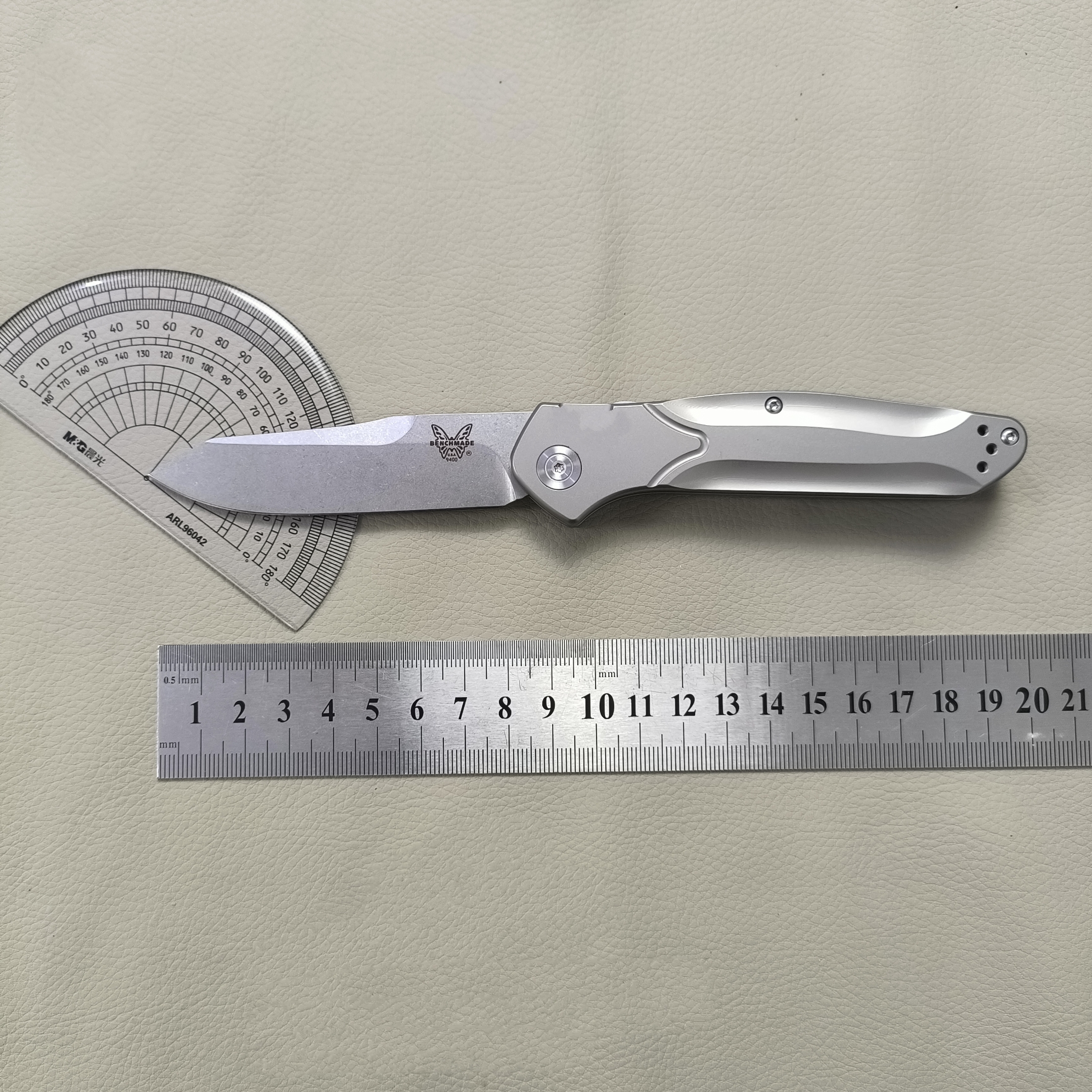 【蝴蝶9400】水果刀折叠便携锋利耐用果皮刀M390钛合金