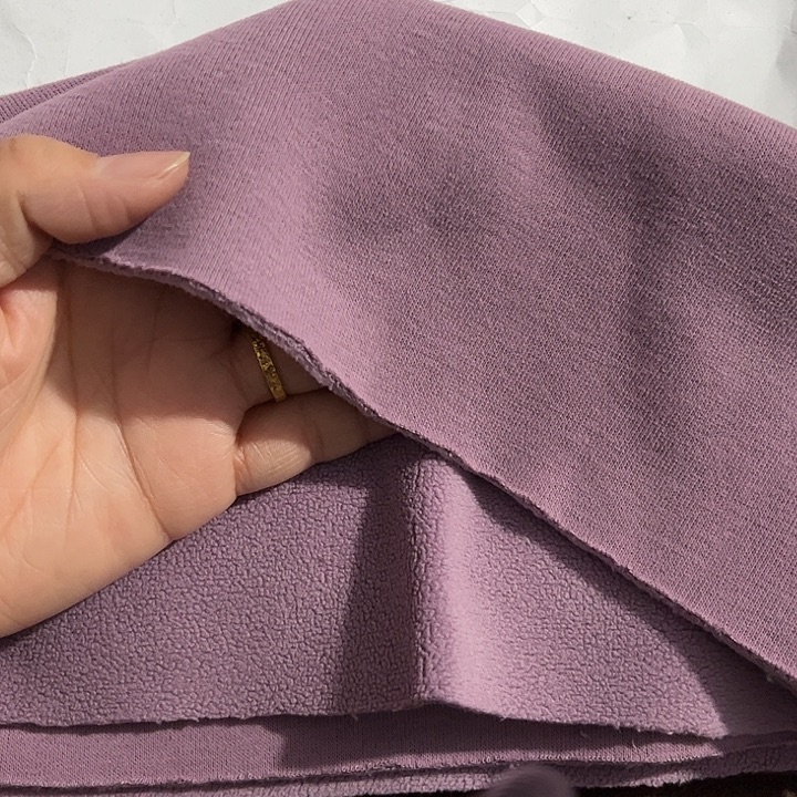 粉紫色奥粒绒1.8×2米长带螺纹