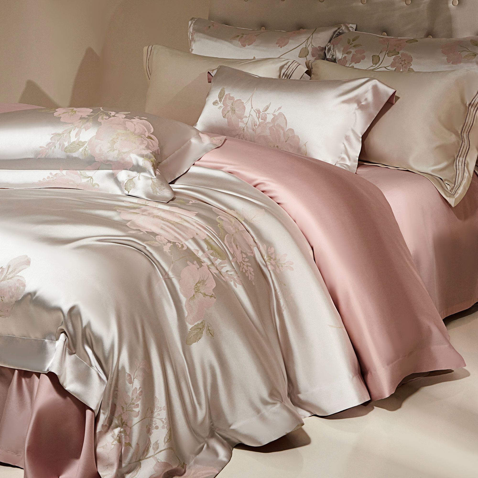 孔龙 慕恋 高端高奢系高精密锦缎立体提花工艺天丝棉四件套