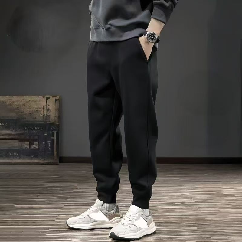 新款卫裤秋冬季潮流休闲百搭运动春秋季男士卫裤（经典净版）