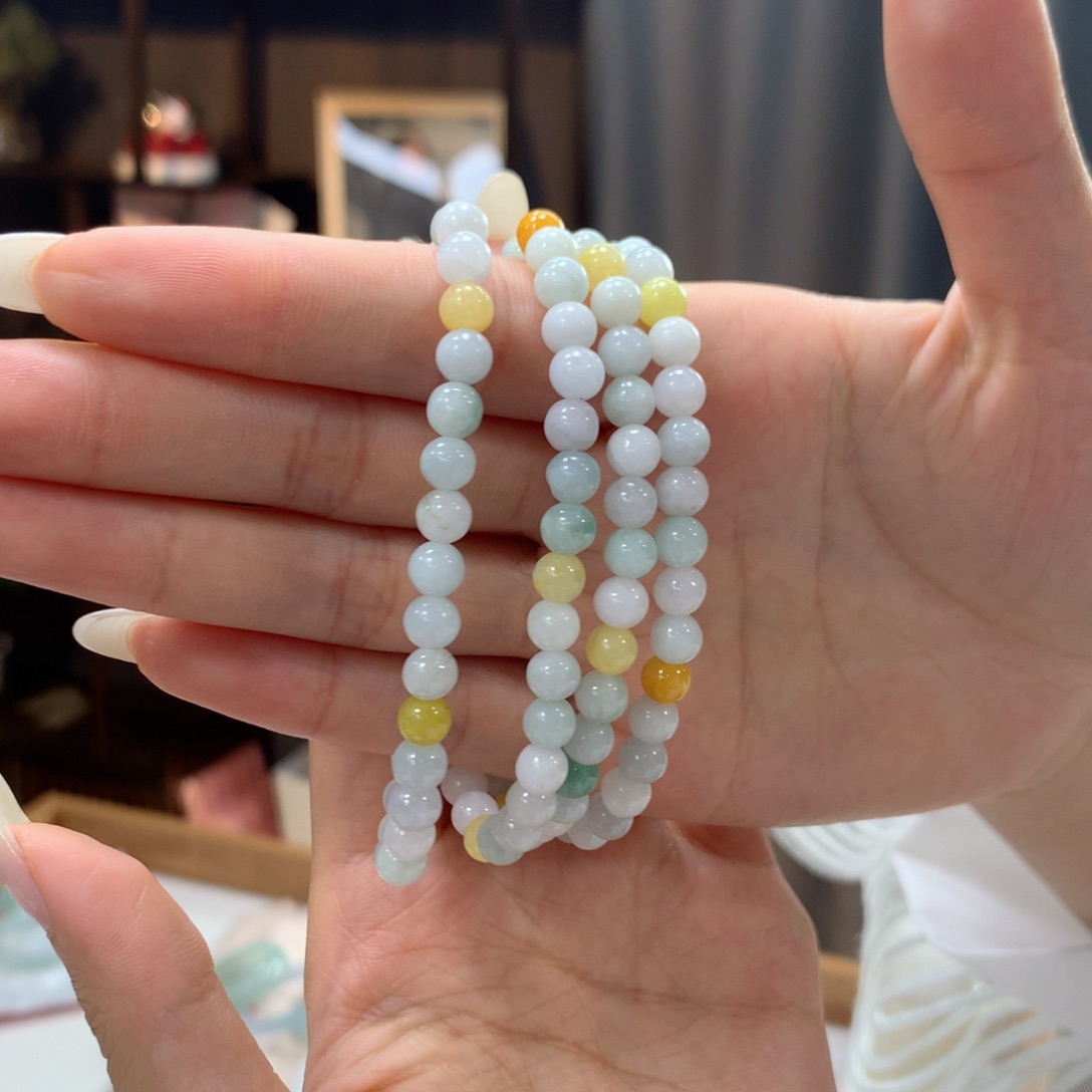 未镶嵌手链翡翠多样性发一