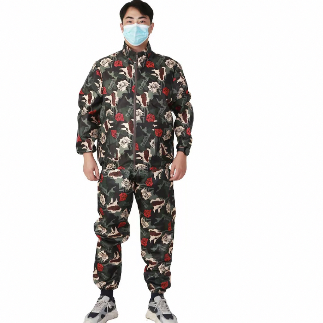 防污防尘不沾毛防尘服防静电耐脏男女分体劳保工作服装防护服耐磨