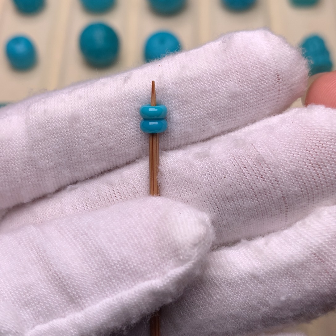 绿松石未镶嵌绿松石面包圈4.6