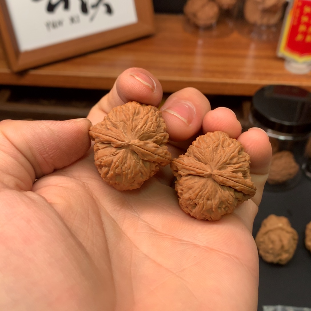 文玩核桃把件33白狮子