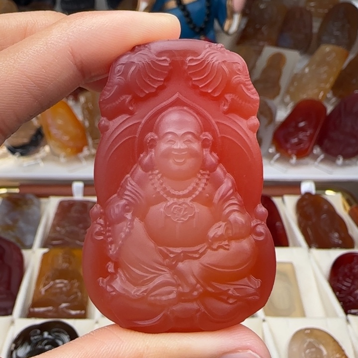 烟***汇玛瑙/玉髓未镶嵌颈饰