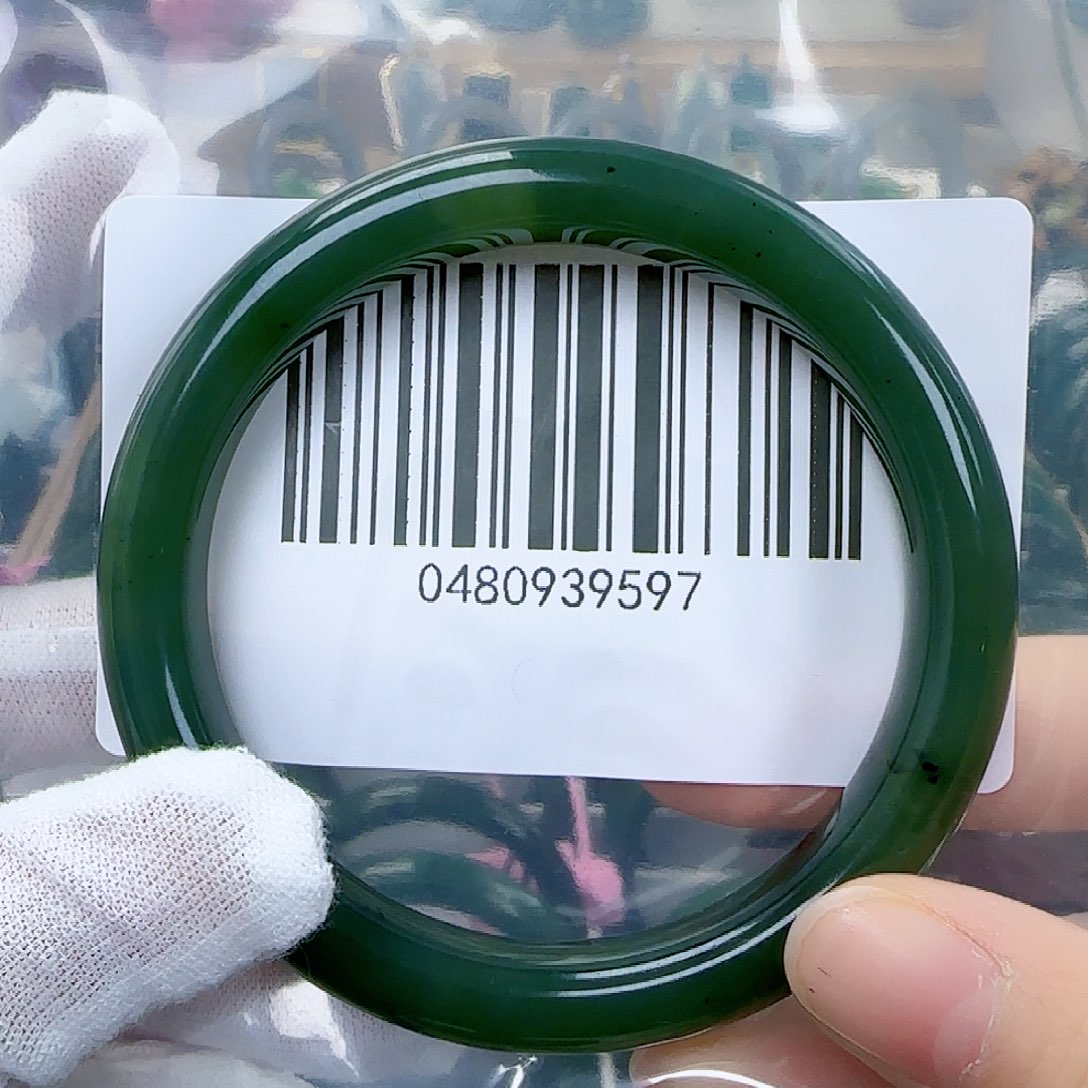 和田玉（碧玉）手镯未镶嵌5859