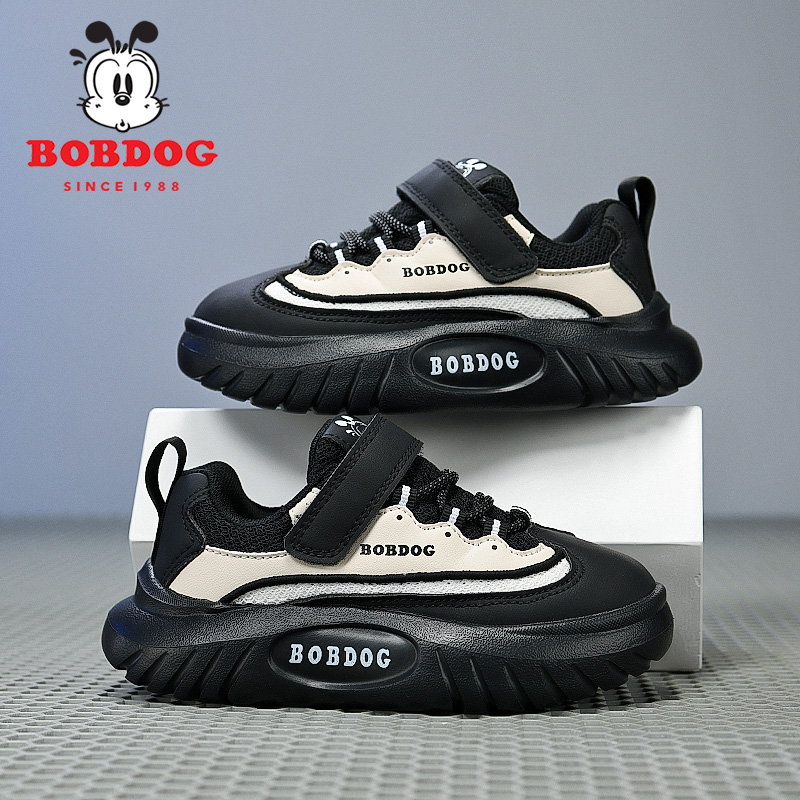 巴布豆童鞋2025春季新款男童女童透气网布软底防滑儿童运动鞋7080