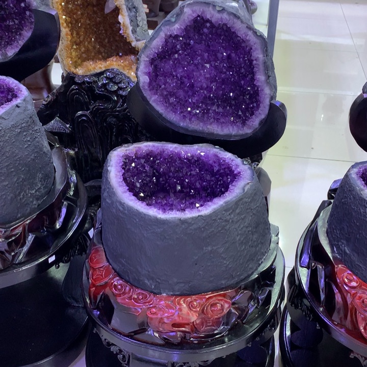 紫晶大型摆件（非配饰）未镶嵌无t