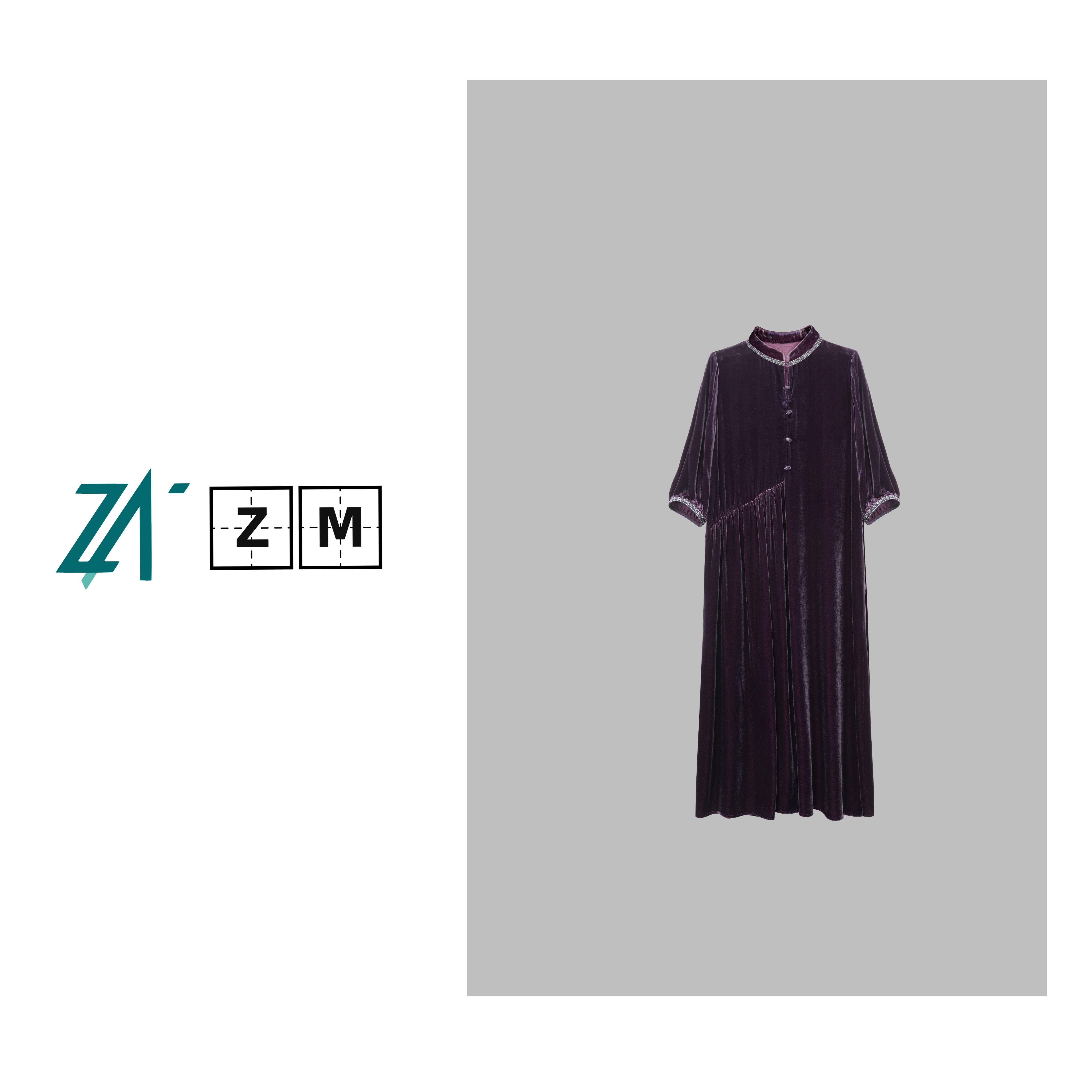 100%桑蚕丝真丝丝绒贵气宫廷风显瘦秋季连衣裙女 50748