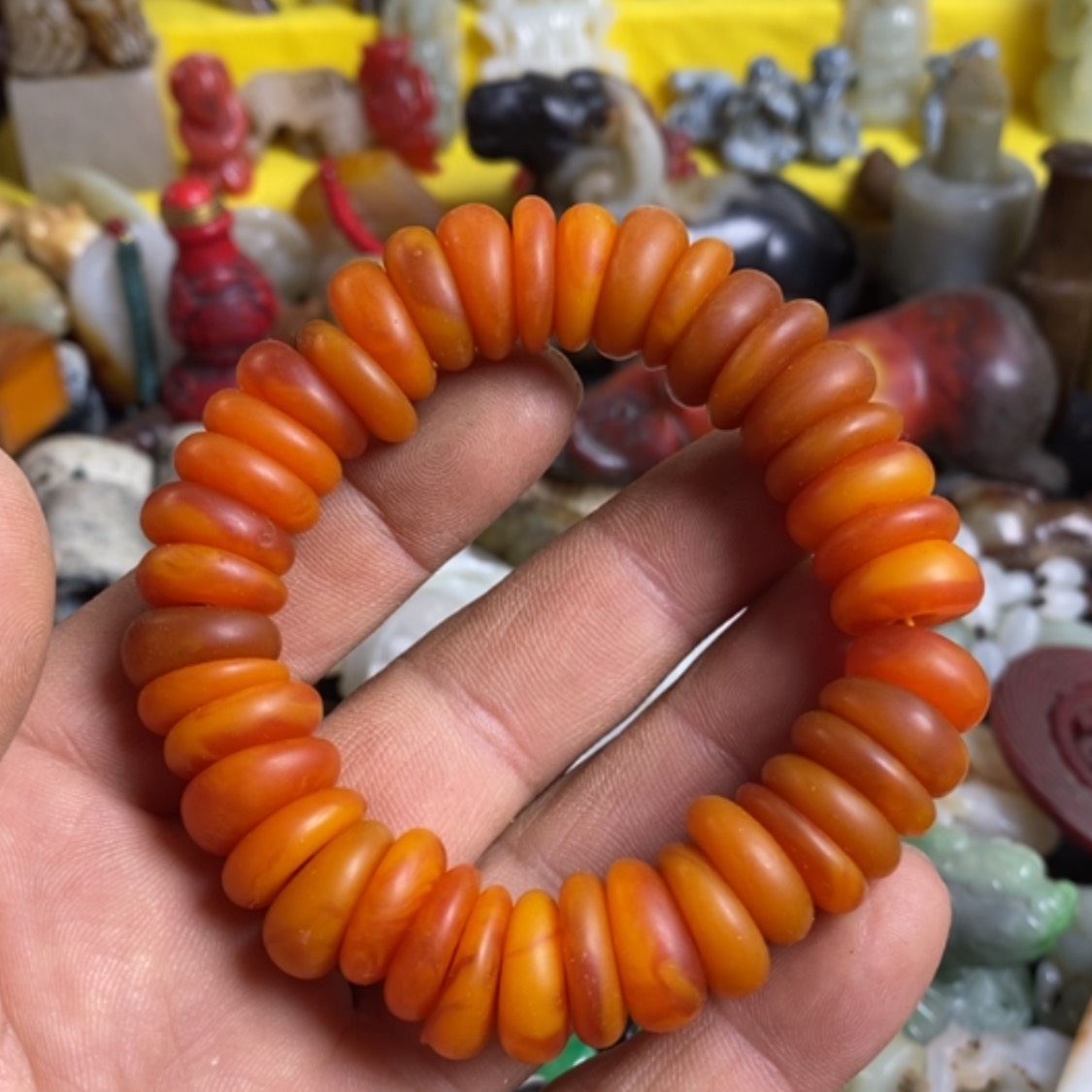 【闪购商品】和田玉（糖玉）手链未镶嵌