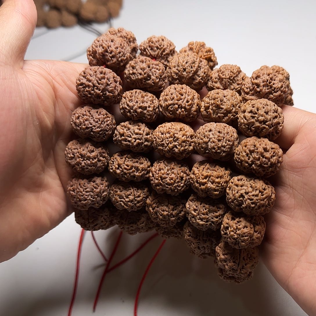 金刚菩提手串22尺寸红皮铁子