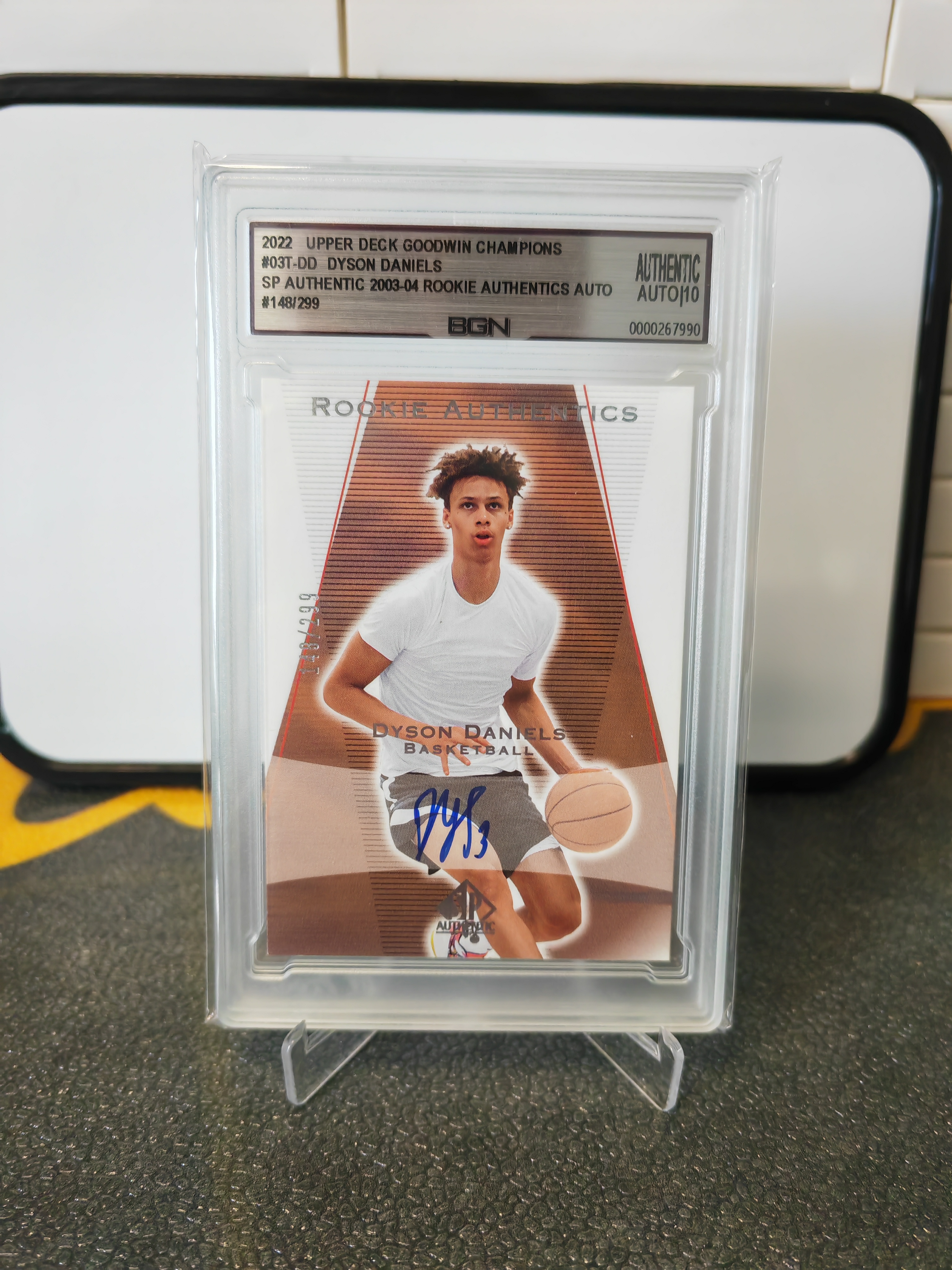 戴森 丹尼尔斯 吹风机 签字 卡签 299 编 BGN 评级 10 分签字 