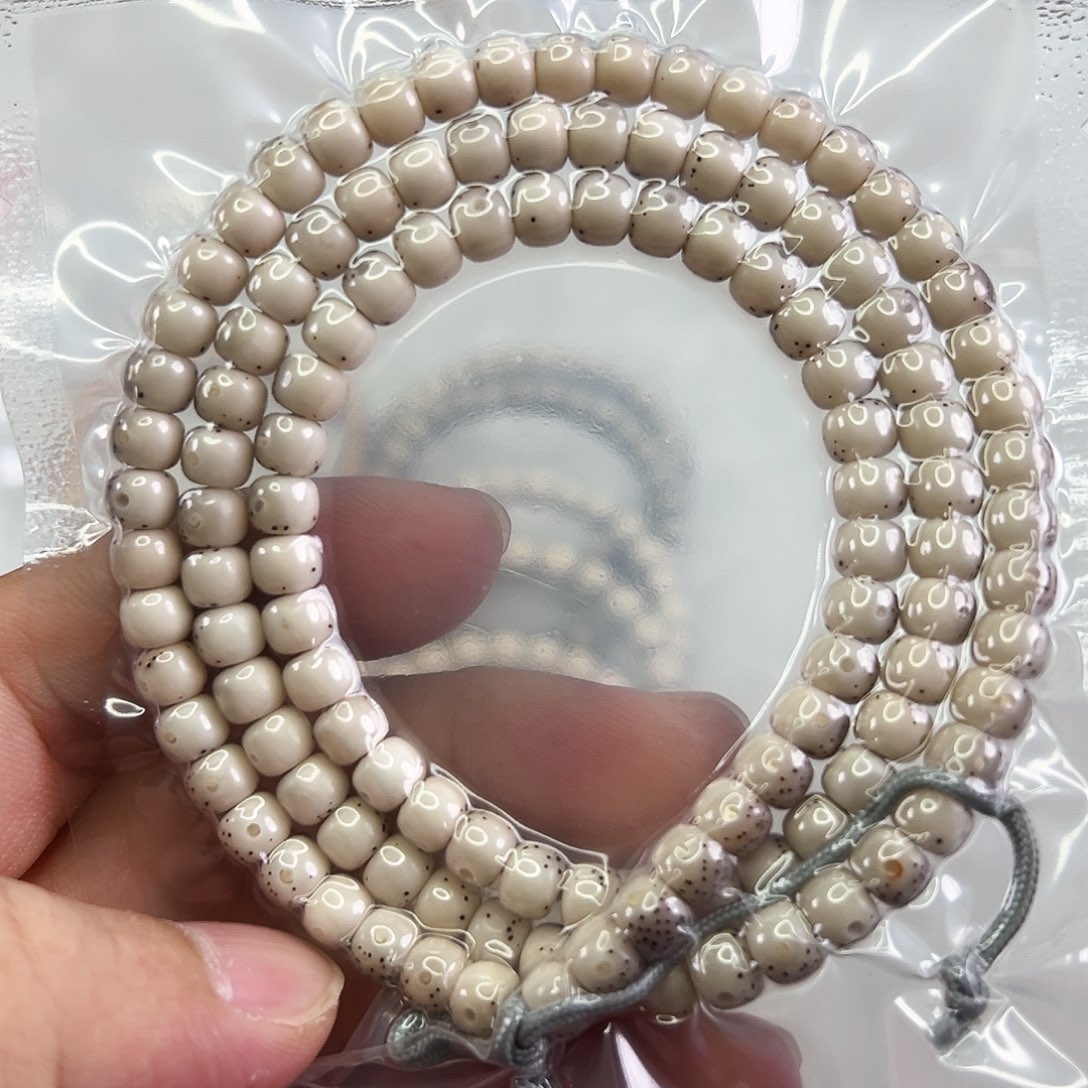 手串星月菩提6*5超大80%留白  全玉化糯冰