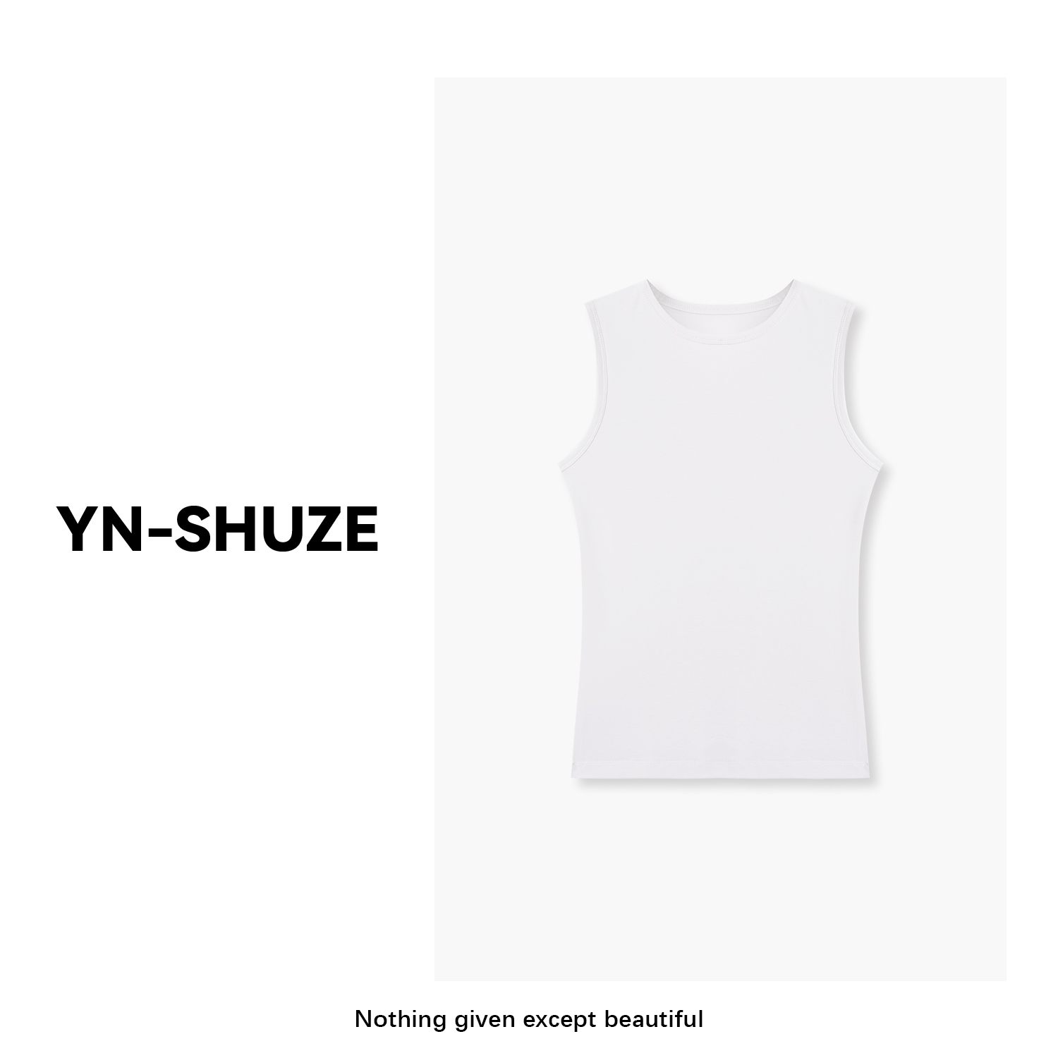 YN-SHUZE【舒适主义】修身百搭舒适纯色背心YNC-2024205