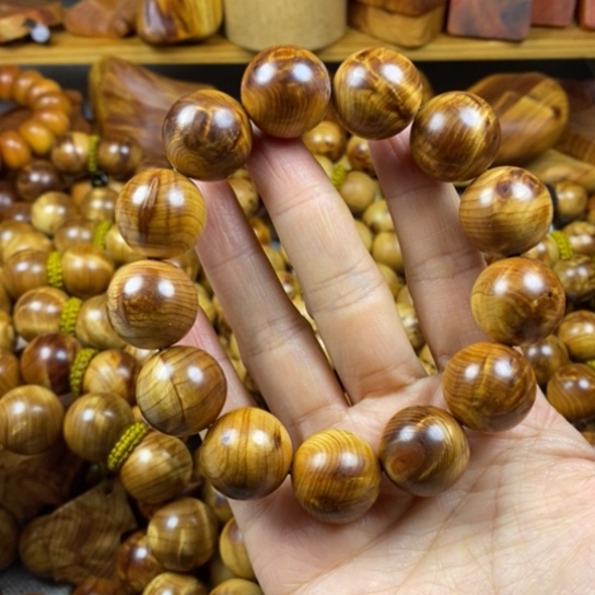 柏木（崖柏）手串/手链1.8火焰