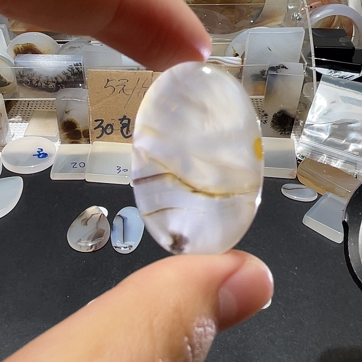 未镶嵌发饰玛瑙/玉髓