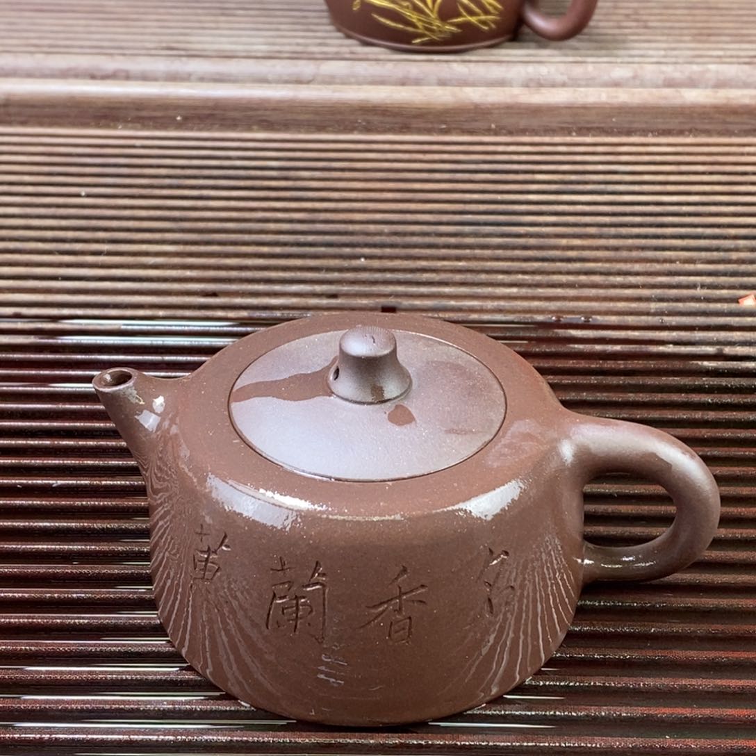 紫砂茶壶白5 天际 紫泥