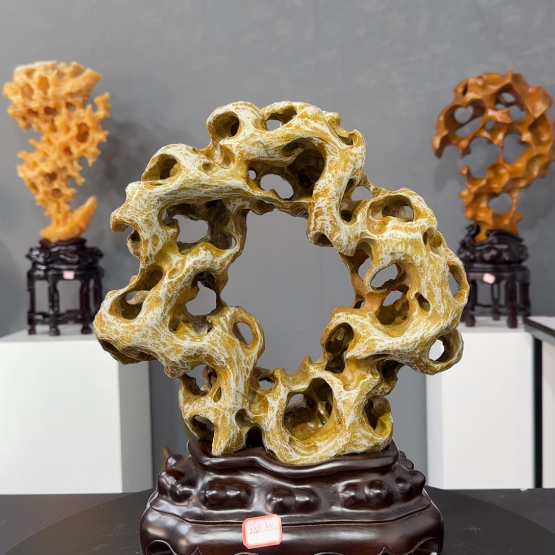 @***水石材太湖水石摆件