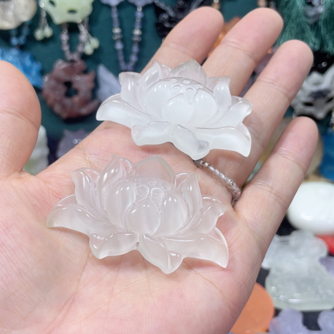 【闪购商品】未镶嵌岫玉颈饰兔*贝15项链