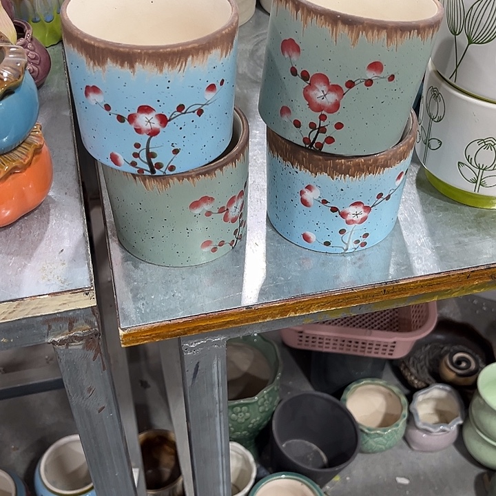 有孔！福利价陶瓷花盆全场福利价