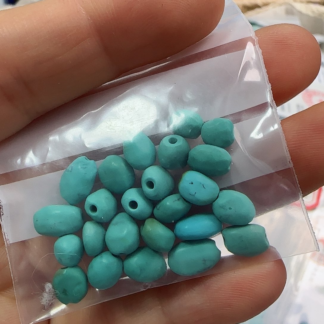 绿松石珠宝半成品未镶嵌