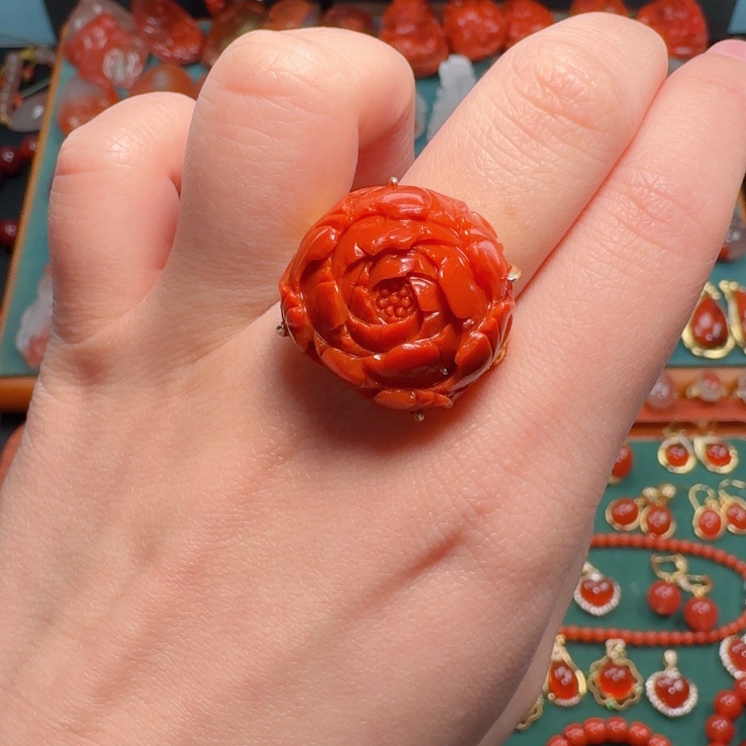 南红玛瑙南红玛瑙银S925镶嵌