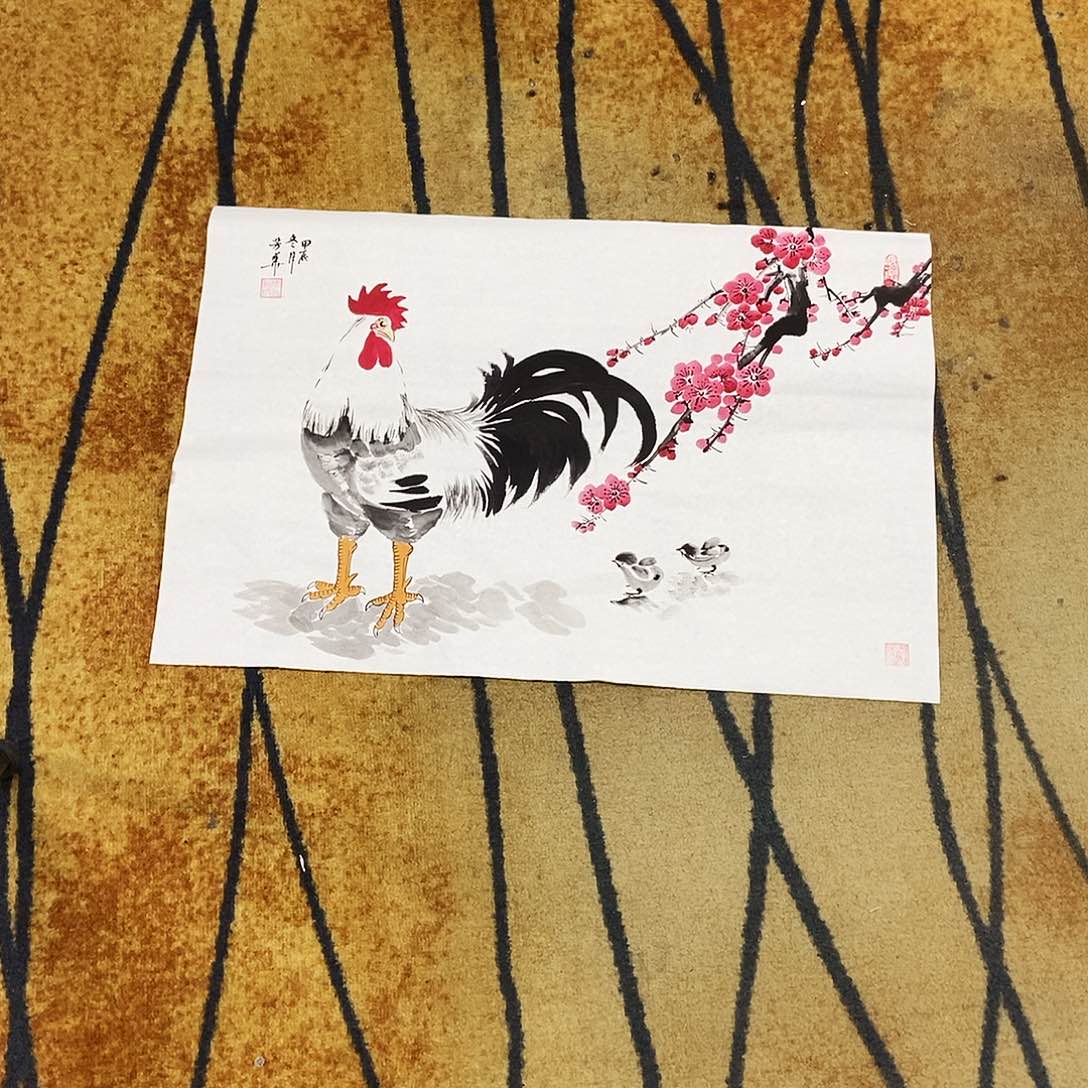 国画45/68张芳华手绘画心