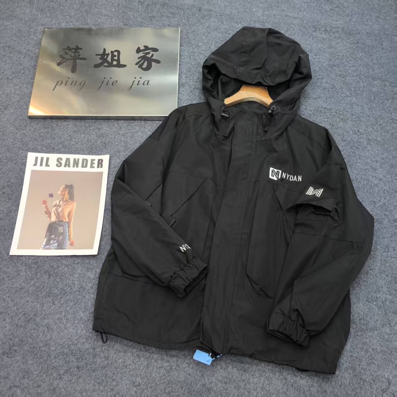 870休闲黑色百搭风衣外套
