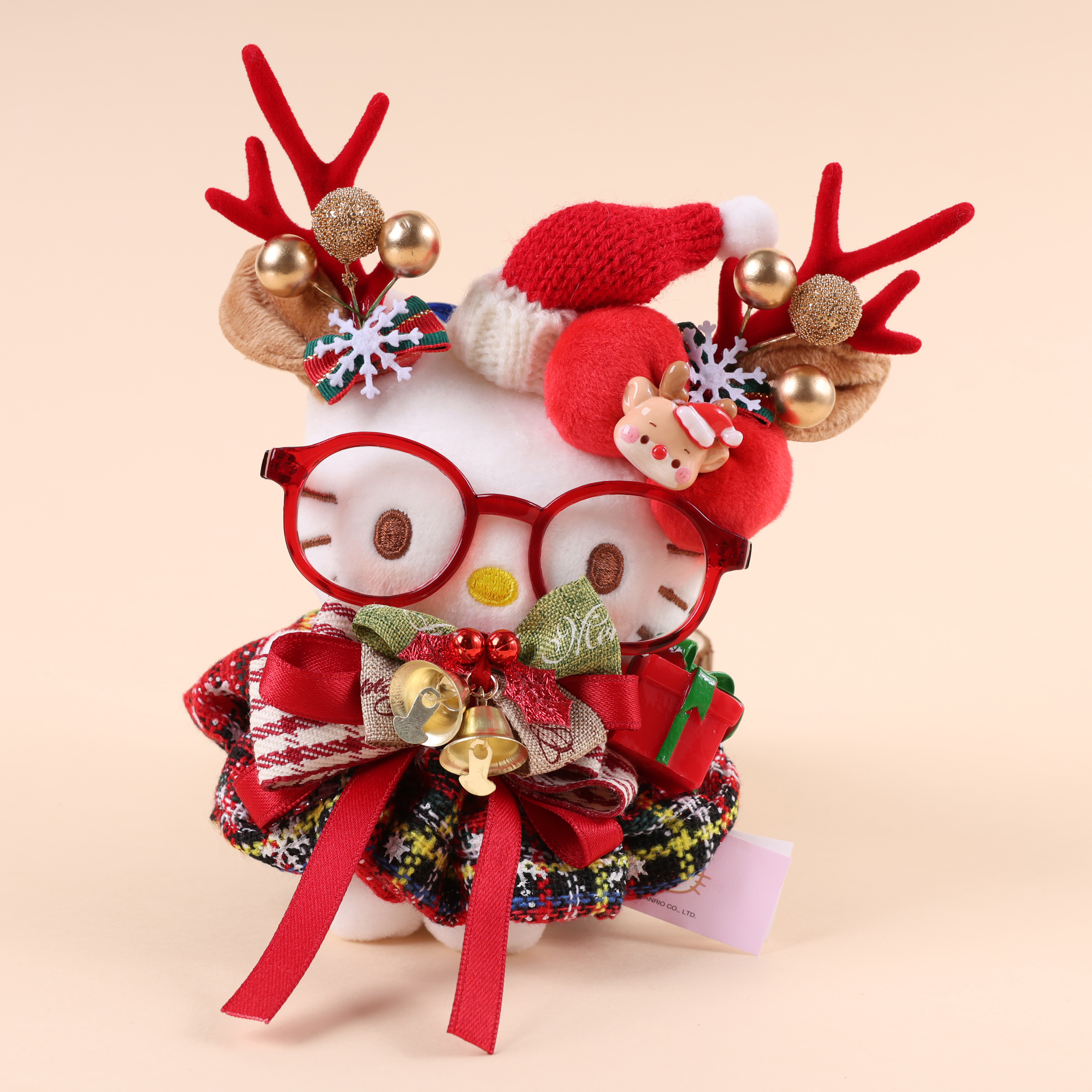 【圣诞节系列】正版helloKitty挂件包包挂件玩偶毛绒玩具圣诞礼物