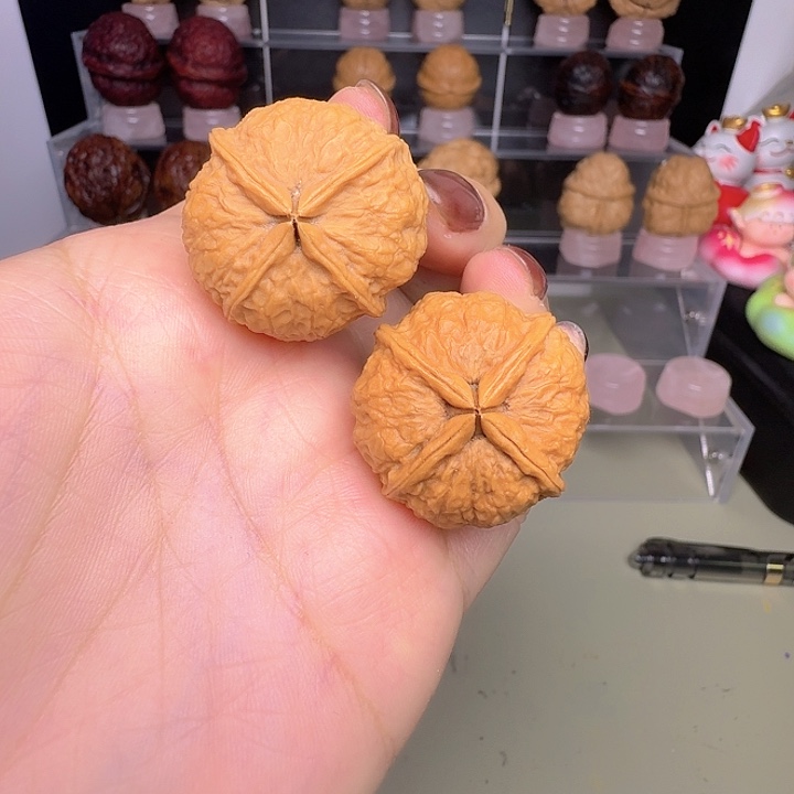 吊坠文玩核桃124号车30尺寸小四喜