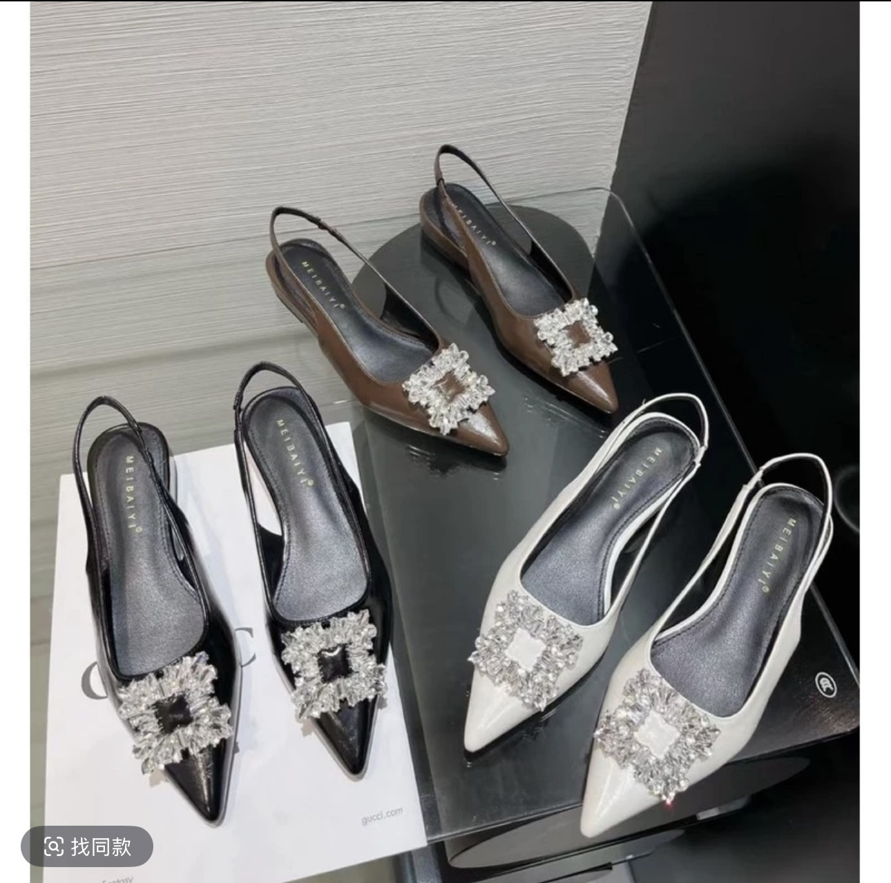 00-11广州十三行四季透气平底早秋尖头包头托鞋捡漏