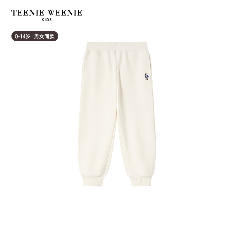 TeenieWeenie Kids小熊童装25年宝宝加绒索罗娜卫裤TKTM258C76H