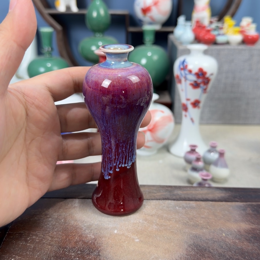 陶瓷手工小花器摆件