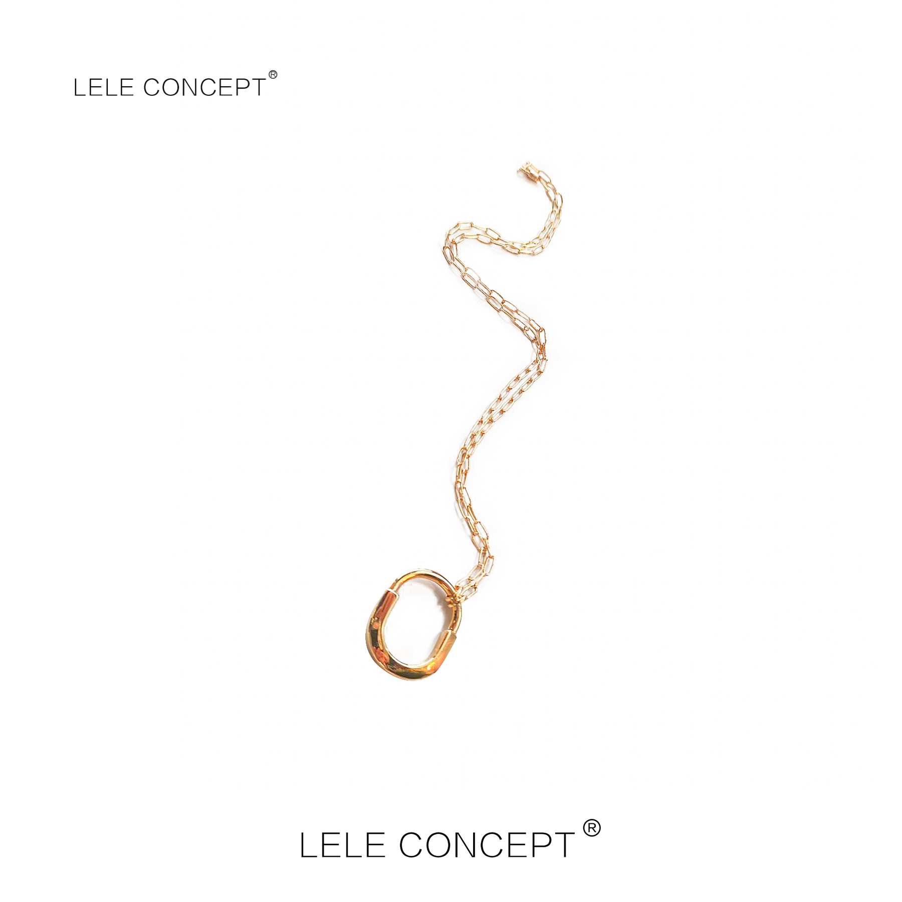 LELE CONCEPT｜【如一】圆钩挂件项链轻奢冷淡风小众SP0135