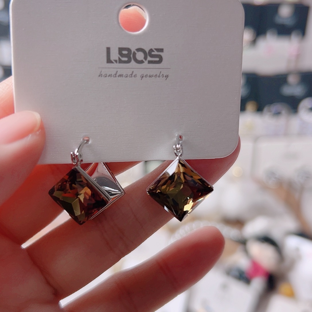 琉璃纯铜合金耳环的