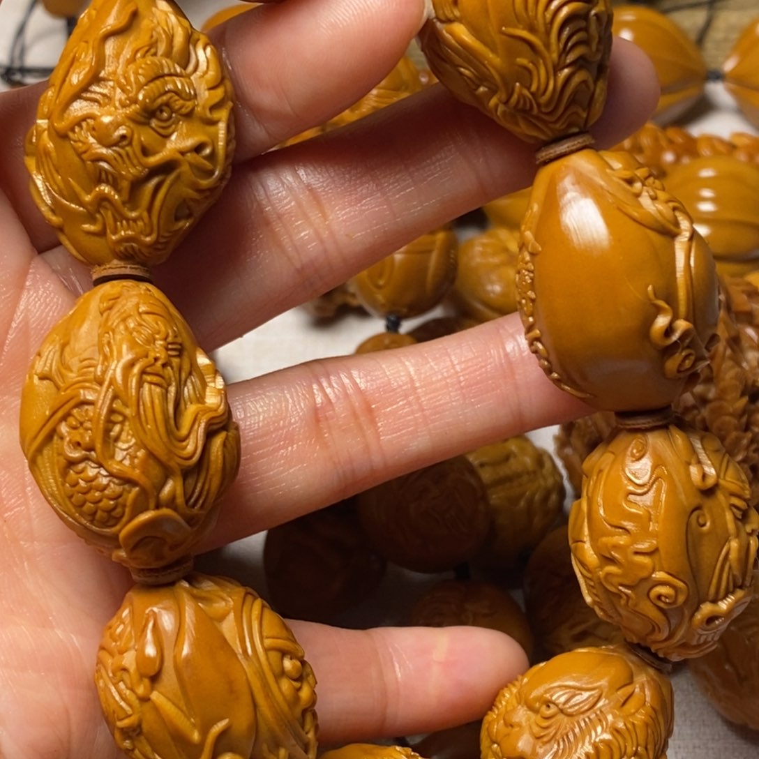 橄榄核手串/手链简****御龙关公