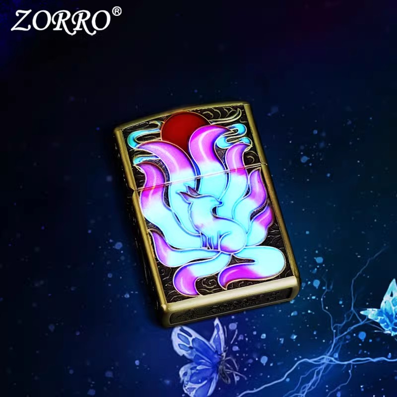 【大隐佐罗可开出图片参考】ZORRO官方正品佐罗打火机正版艺术机