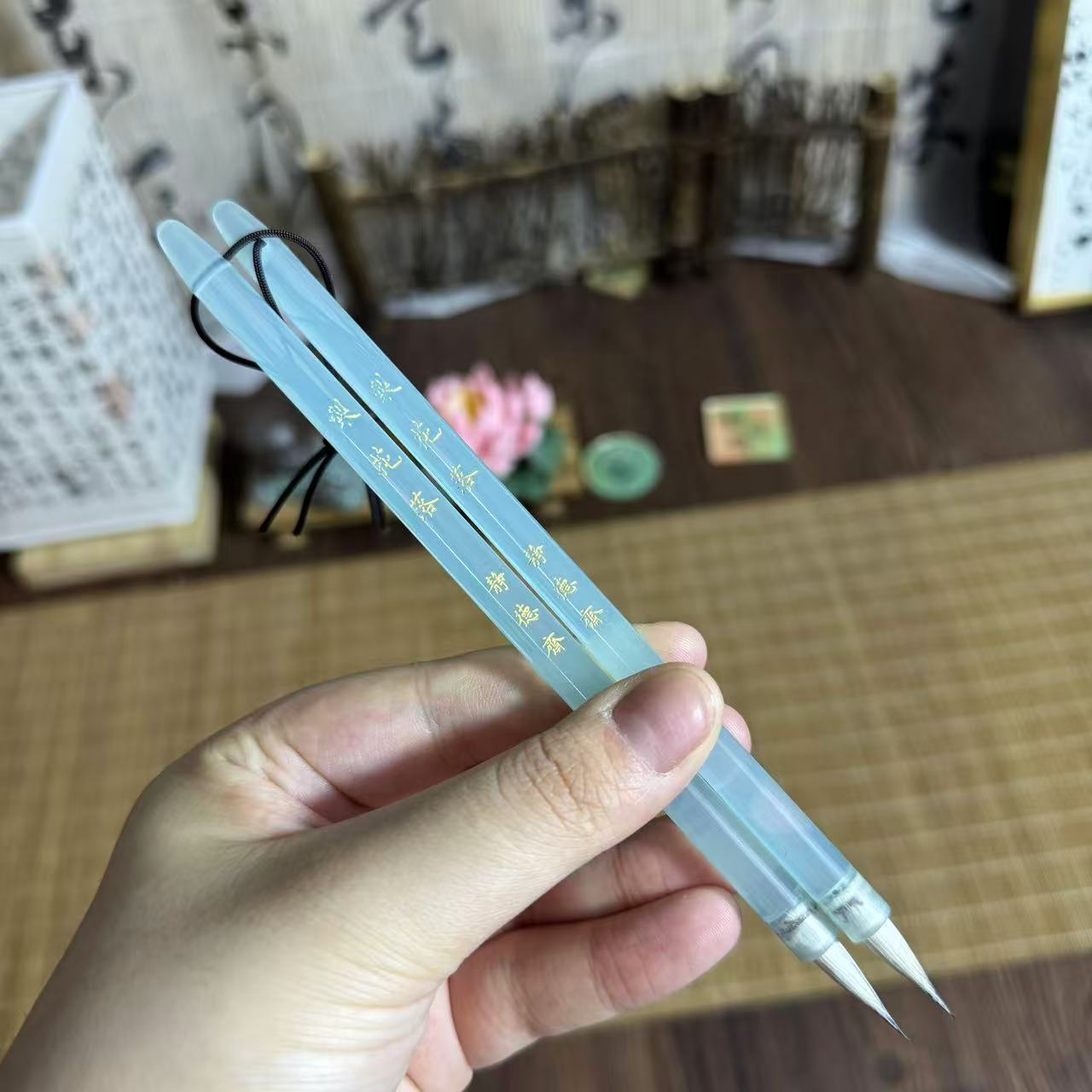 静德斋【七紫三羊 梨花落】小楷行草书半生半熟作品毛笔