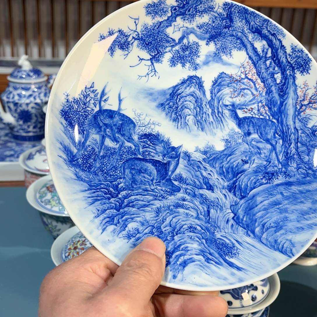 錡镇堂手工手绘壶承