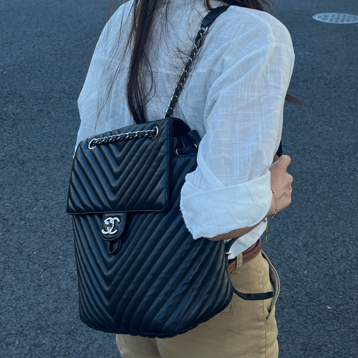 99新 Chanel/香奈儿 小号 香奈儿/双肩包/1957